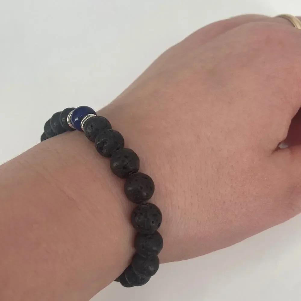 Handmade pumice stone bracelet